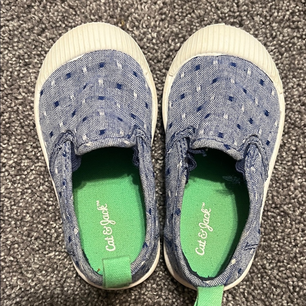 Cat & Jack Denim Blue Kids Sneakers
